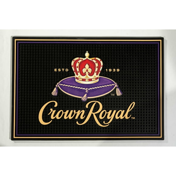 Tapis De Bar Crown Royal Pour Comptoir – 45 x 30 cm, Accessoire De Bar Pour La Maison