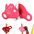 thumbnail image 3 of 2pcs Rope Grab Metal Rope Outdoor Climbing Mountaineering Equipment with Locking Protection Red, 3 of 5