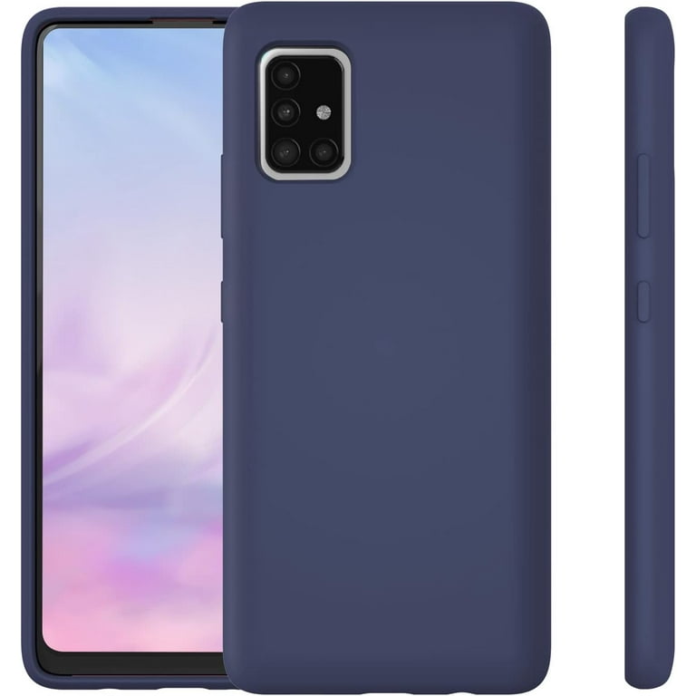 Galaxy A51 5G Case, Samsung A51 5G Case Liquid Silicone Case Dual Layer Hybrid Hard PC Soft Silicone Gel Rubber Bumper Slim Shockproof Protective Phone Case for Samsung Galaxy A51 5G,Night Blue - Galaxy A51 5G Case, Samsung A51 5G Case Liquid Silicone Case Dual Layer Hybrid Hard PC Soft Silicone Gel Rubber Bumper Slim Shockproof Protective Phone Case for Samsung Galaxy A51 5G,Night Blue -