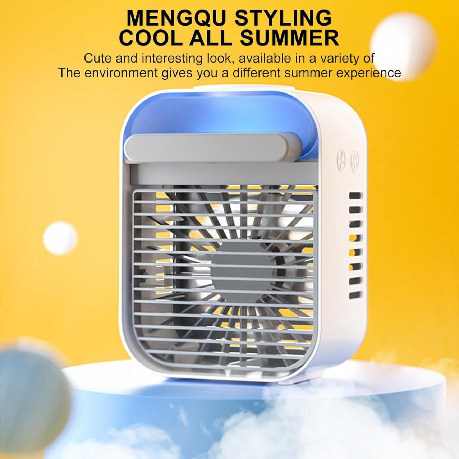 Clearance! Shishian Aire Acondicionado Portatil Portable Air Conditioners New 2.0 Portable Ac Rechargeable Fan Air Conditioner Super Quiet 3 Speed Mini Portable Air Conditioner For Room Outdoor Coolin