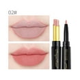 thumbnail image 1 of MAUXDA Double Ended Lipstick Automatic Lip Liner Matte Waterproof Non-fading Non-stick Lipstick, 2 in 1 Lip Liner & Lipstick Long Lasting Lip Color Liquid Makeup, 1 of 2