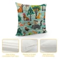 thumbnail image 4 of Nawypu Hedgehog Raccoon Fox Rabbit Owl Bat Pillow Case Decorative Throw Pillow Covers Square Cushion Covers Modern Farmhouse Pillowcase for Bed Sofa Car Chair Home Decor, 4 of 5