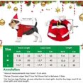 thumbnail image 2 of KAIYANG Disfraz de perro navideño, disfraz de Papá Noel para perro y gato, ropa para mascotas para fiestas navideñas L, 2 of 5
