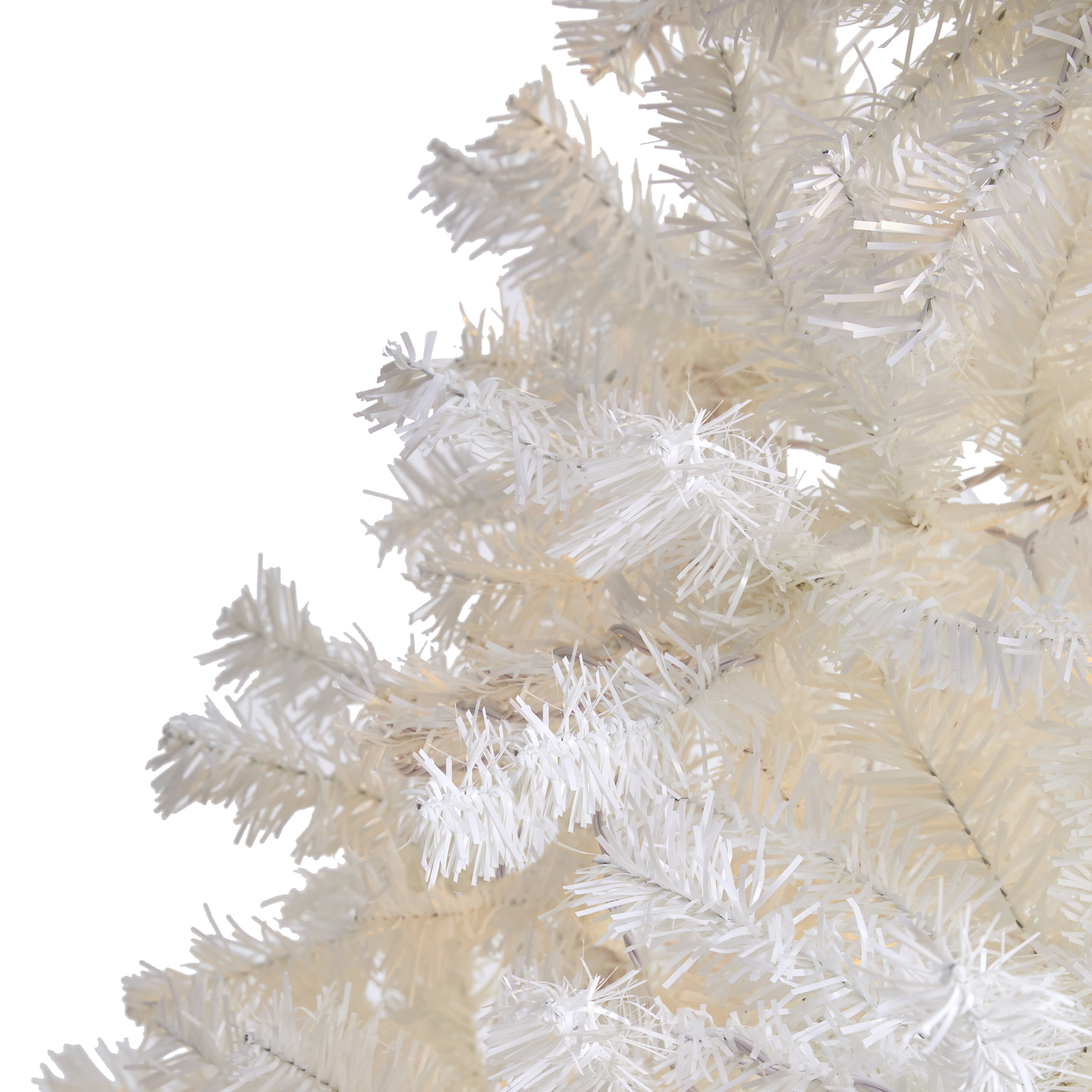 Nearly Natural 7ft White Artificial Christmas Tree with 1000 Bendable Branches
