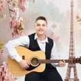 thumbnail image 4 of Blossoming Paris Eiffel Tower Backdrops for Photography for Party Backdrop Wedding Backdrop Background Picture, 4 of 5