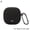 Black, variant on Silicone Earphone Case for Redmi Buds 6 Lite with Keychain Scratch Resistant and Dirt Proof in Multiple Colors