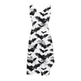 thumbnail image 4 of cocolona Womens Halloween Gothic Dress Sleeveless Hollowed Out Party Midi Dress Summer Ruffle Flowy Beach Holiday Sundress, 4 of 5