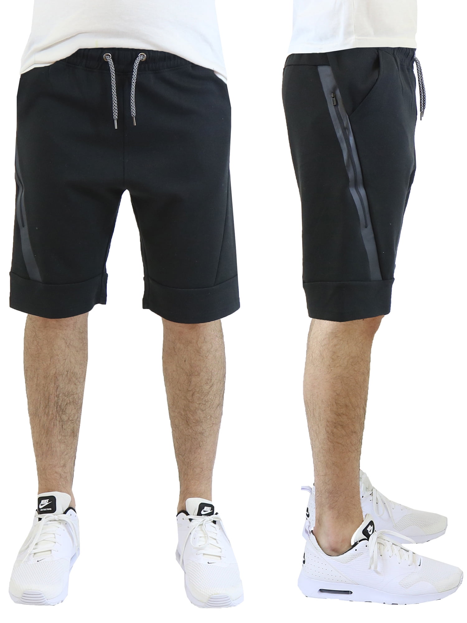 Men's SlimFit Tech Fleece Shorts with Zipper Side Pocket (S2XL