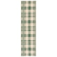 thumbnail image 2 of Safavieh Courtyard Benjamin Plaid Indoor/Outdoor Runner Rug, Green/Beige, 2'3" x 12', 2 of 10
