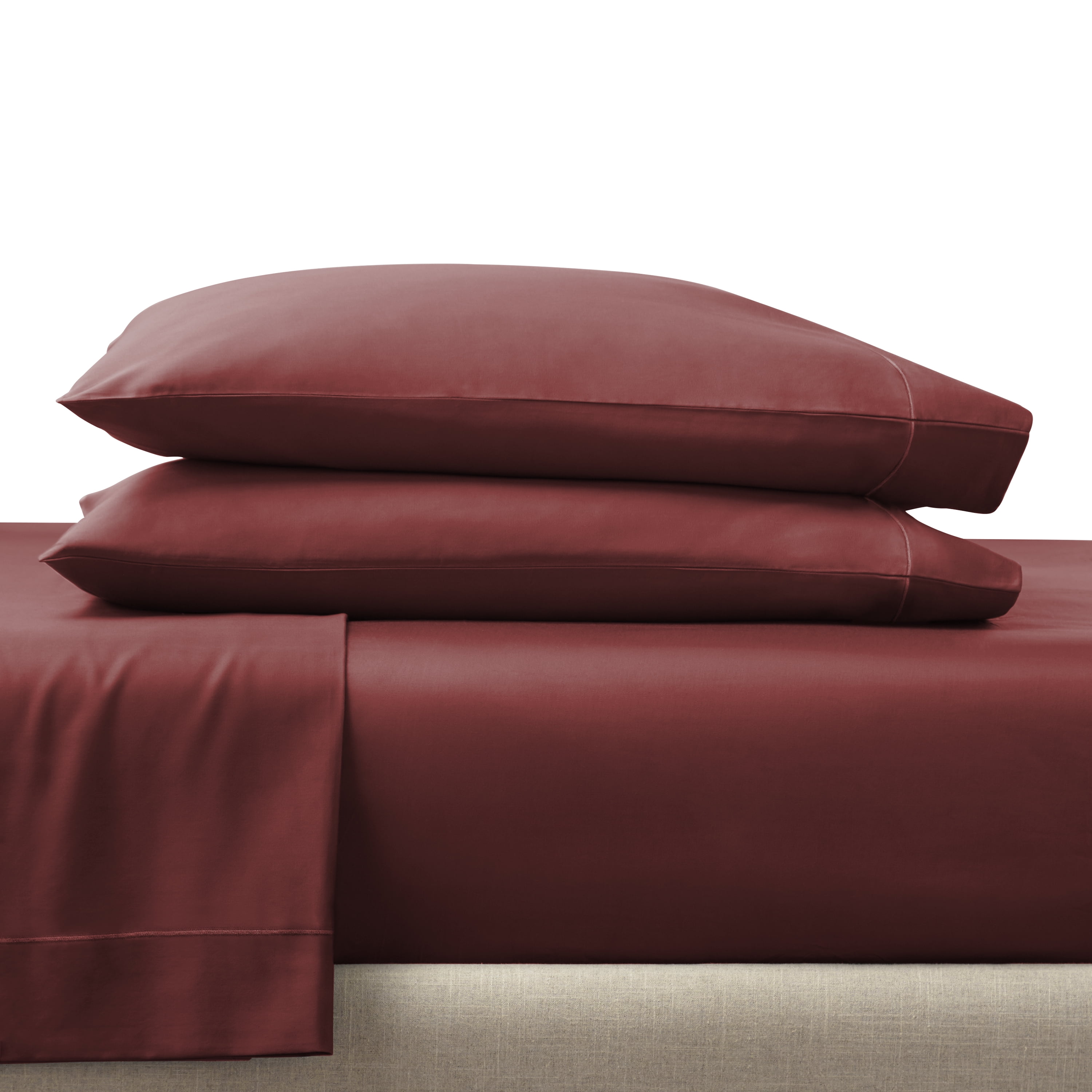 Better Homes & Gardens Performance 4-Piece 400 Thread Count Deep Redwood Bed Sheet Set, Full