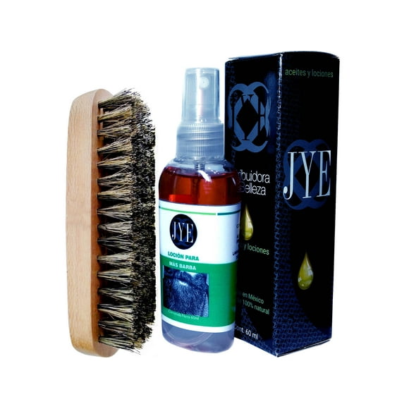 Kit de Loción Mas Barba incluye Cepillo de Madera JYE Natural