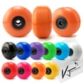thumbnail image 3 of Victory Jump Skateboard Trucks and Wheels Set, Skateboard Accessories, Skateboard Trucks 5 inch, Skateboard wheels 52mm, Skateboard Bearings (5 inch Black Truck w 52mm Orange Wheels), 3 of 7
