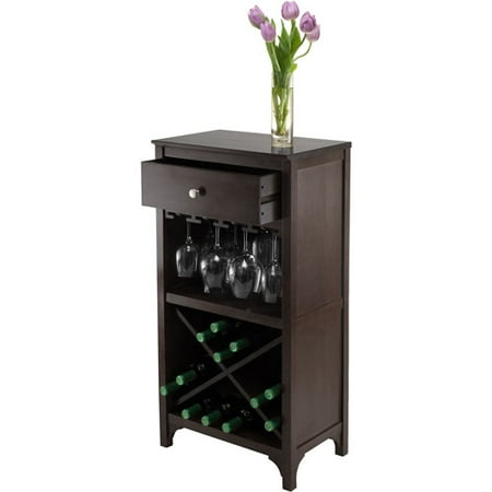 Winsome Wood Ancona Modular Wine Cabinet X Shelf Dark Espresso