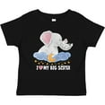 thumbnail image 3 of Inktastic I Love My Big Sister Cute Elephants with Moon and Stars Boys or Girls Baby T-Shirt, 3 of 5
