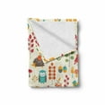 thumbnail image 2 of Children Soft Flannel Fleece Throw Blanket, Kids Autumn Pattern Owl Fox Squirrel Birds Animal Leaves Print, Cozy Plush for Indoor and Outdoor Use, 60" x 80", Multicolor, by Ambesonne, 2 of 6