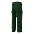 thumbnail image 4 of Frostluinai Mens Fleece Line Sweatpants Cargo Joggers Open Bottom Track Pants Solid Lightweight Running Outdoor Sweat Pant with Pocket S-3XL, 4 of 10