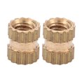 thumbnail image 3 of Moldedin Insert,M2.5 Brass Cylinder Knurled Embedded Nut Brass Insert Smooth Operation, 3 of 10