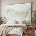thumbnail image 3 of Sage Green Ombre Mountain Tapestry for Bedroom Wall Hanging Tapestry, Nature Abstract Art Marble Ceiling Backdrop Tapestries Poster Blanket Wall Decor for Teens Room Living Room Dorm 39" x 59", 3 of 8