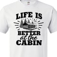 thumbnail image 4 of Inktastic Life is Better at the Cabin with Trees and Moon T-Shirt, 4 of 5