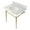 Carrara, variant on Kingston Brass KVPB3022M87 Edwardian 30" Carrara Marble Console Sink with Brass Legs (8-Inch, 3-Hole), Carrara Marble White/Brushed Brass