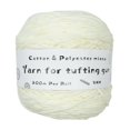 thumbnail image 1 of 200m Tufting Yarn Rug Craft Tapestry Fabricación de Madeja para amantes hechos a mano blanco Zulema Hilado de mechones, 1 of 8