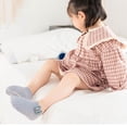 thumbnail image 2 of Douhoow 3 Pairs Baby Girls Boys Socks Anti-Slip Gel Breathable Cotton Socks Short Socks, 2 of 5