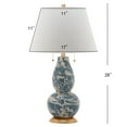 thumbnail image 6 of SAFAVIEH 28 in. H Color Swirls Gourd Glass Table Lamp, Light Blue/White, Set of 2, 6 of 7