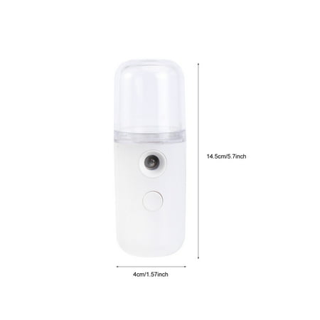 

Nano Sprayer USB Rechargeable Cooling Sprayer Portable Handheld Sprayer Moisturizing Shrink Pores Humidifier for Women (White)