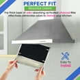 thumbnail image 6 of Range Hood Charcoal Filter 7.75” x 10.5” - Fits Broan and Nutone BP58 For 43000 Series Range Hoods - Carbon Broan Range Hood Filter Replacement - Stove Vent Fan Filters Removes Kitchen Odors (6-Pack), 6 of 6