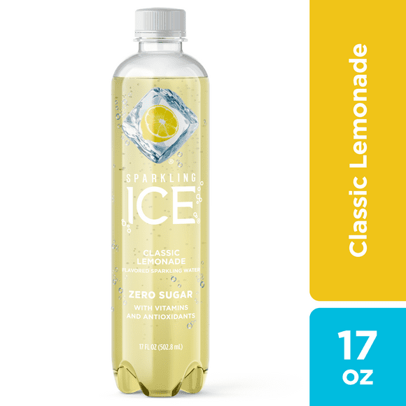 Sparkling Ice Naturally Flavored Sparkling Water, Classic Lemonade 17 Fl Oz