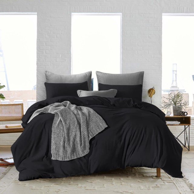 600 Thread Count Duvet Cover Set 3 Piece with Zipper 100 Egyptian