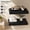 Black, variant on 12 Inch Deep Floating Shelves, 16 x 12 inches Wall Shelf, Large Rustic Wood Display & Storage Shelves for Fireplace Mantel, Black - 2 Pack