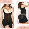 thumbnail image 6 of QRIC Bodysuit Slimming Shapewear for Women Tummy Control Thigh Slimmer Open Bust Body Shaper Black S, 6 of 9