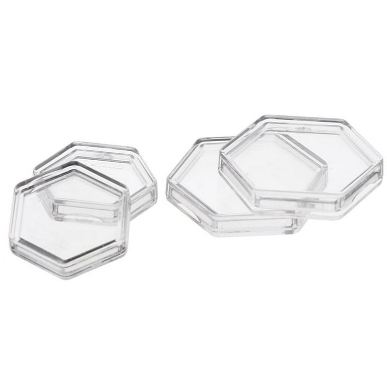 JETTINGBUY 10PCS Square Clear Protector Containers Case For Token Board Game  Holder Boxes 