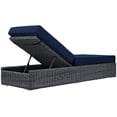 thumbnail image 4 of Hawthorne Collection Patio Chaise Lounge in Canvas Navy, 4 of 5