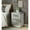 Silver, variant on Luxurious Mirrored & Faux Diamonds Study Table - Rectangular, 3 Drawers Splendid Accent With Decoration Drawer Case, Silver Glance, Synthetic Wood Metal Frame, Instantly Charming