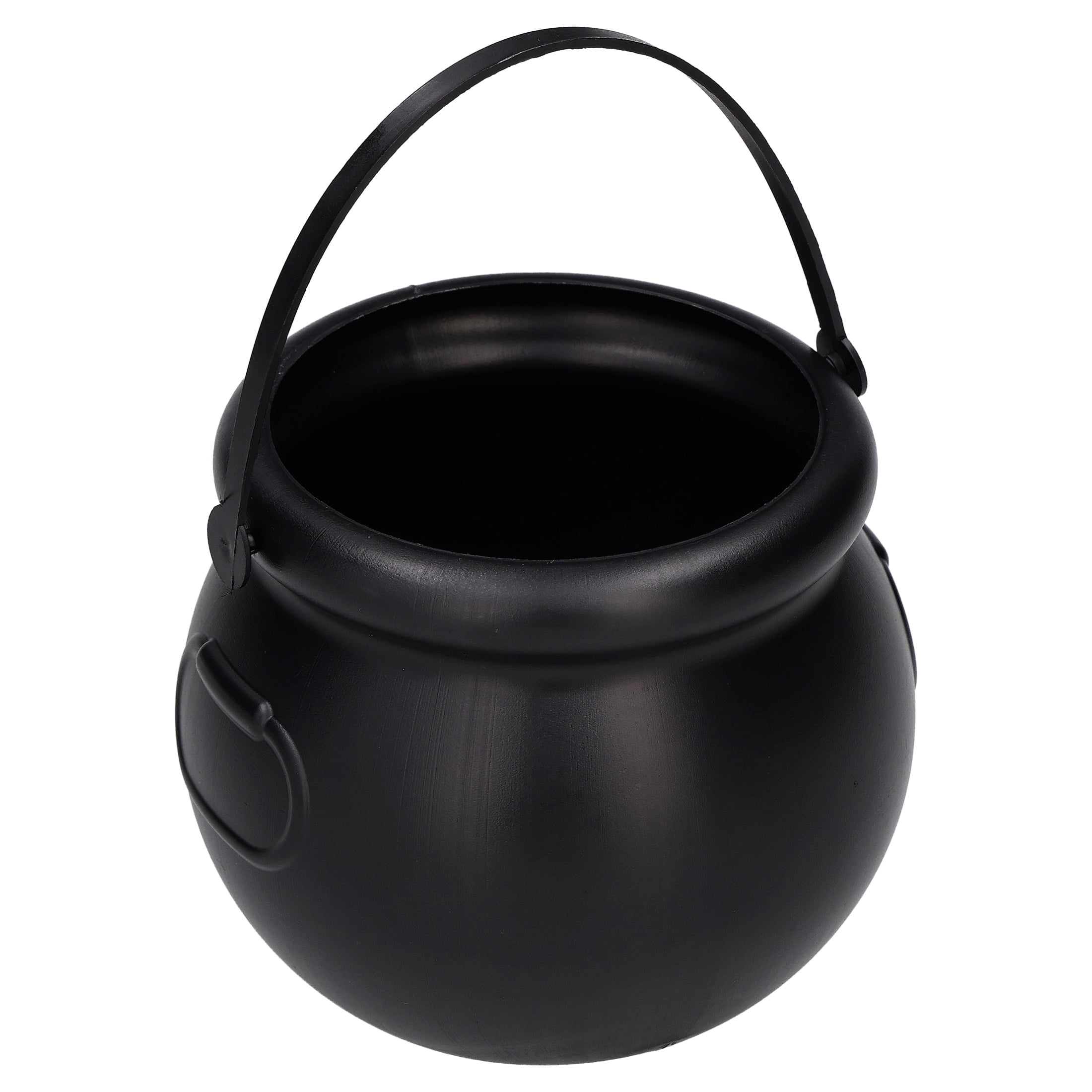 Mini Cauldron Trick-or-Treat Bucket, Black, 4", Halloween by Way To Celebrate