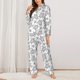 thumbnail image 2 of Balery Sea Turtle Conjunto de Pijama con Estampado para Mujer, Conjunto de Dos Piezas con Manga Larga, Ropa de Dormir Suave con Bolsillos, Pijamas Cómodos-Medium, 2 of 6