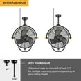 thumbnail image 6 of Open Box Mule 18" Fan XL, Dual Height Ceiling Mounting options, Standard 3-Prong Plug, 6 of 10