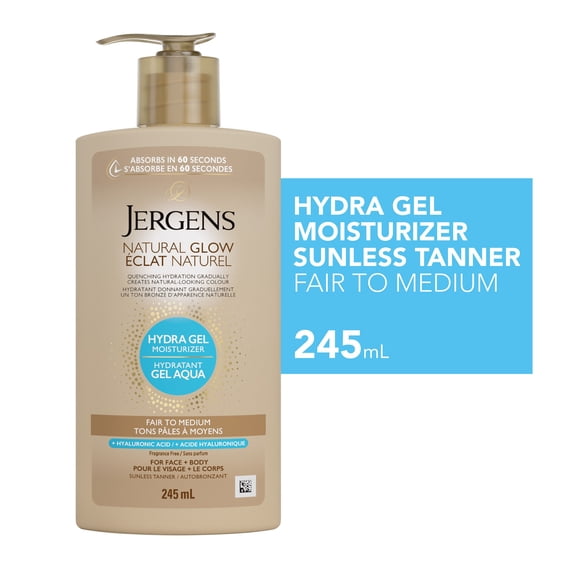 Jergens Natural Glow Hydra Gel Moisturizer Self-Tanner - Fair to Medium
