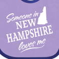 thumbnail image 4 of Inktastic Someone in New Hampshire Loves Me Boys or Girls Baby Bib, 4 of 4