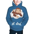 thumbnail image 2 of Curious George Printing Hooded Sweater Hoodies For Teens Boys Girls With Pocket Sweatshirt Hoody, 2 of 5
