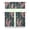 Tropical Plants, variant on Vintage Checkered Kitchen Curtains Set of 3 - Abstract Plaid Tier & Valance, Short Rod Pocket Curtains for Small Windows