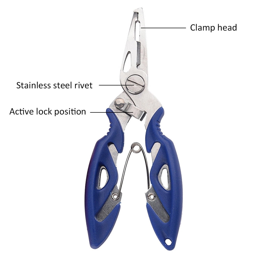 Tool Bait Line Cutter Stainless Steel Scissor Fishing Pliers Hook Removers