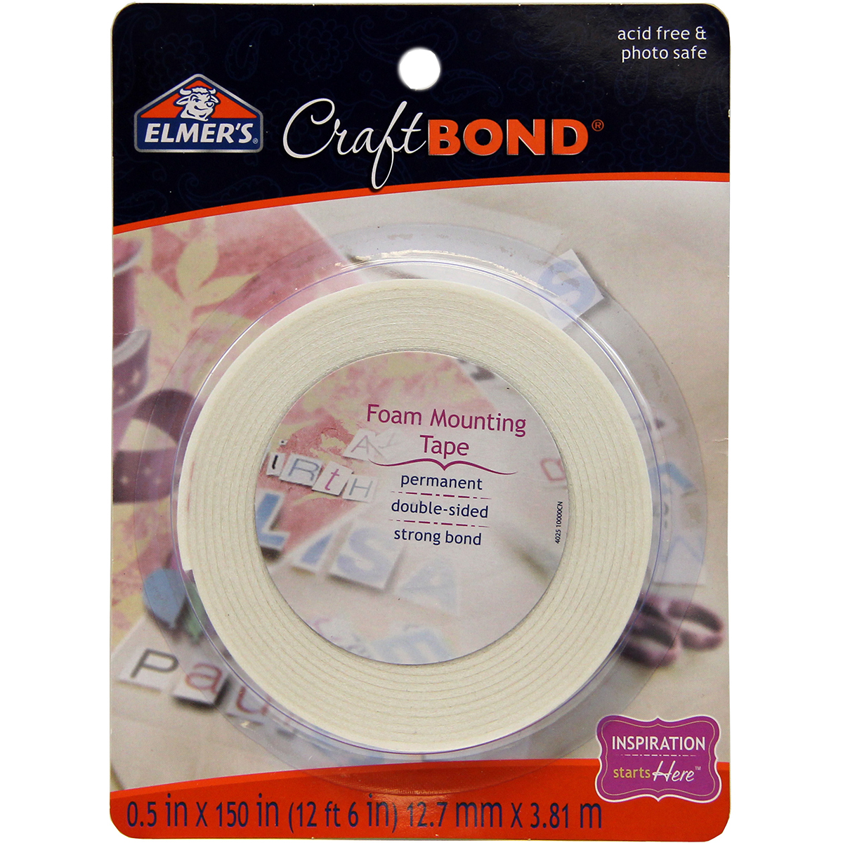Elmer's Craftbond(R) Permanent Foam Mounting Tape.5"X150" Walmart Canada