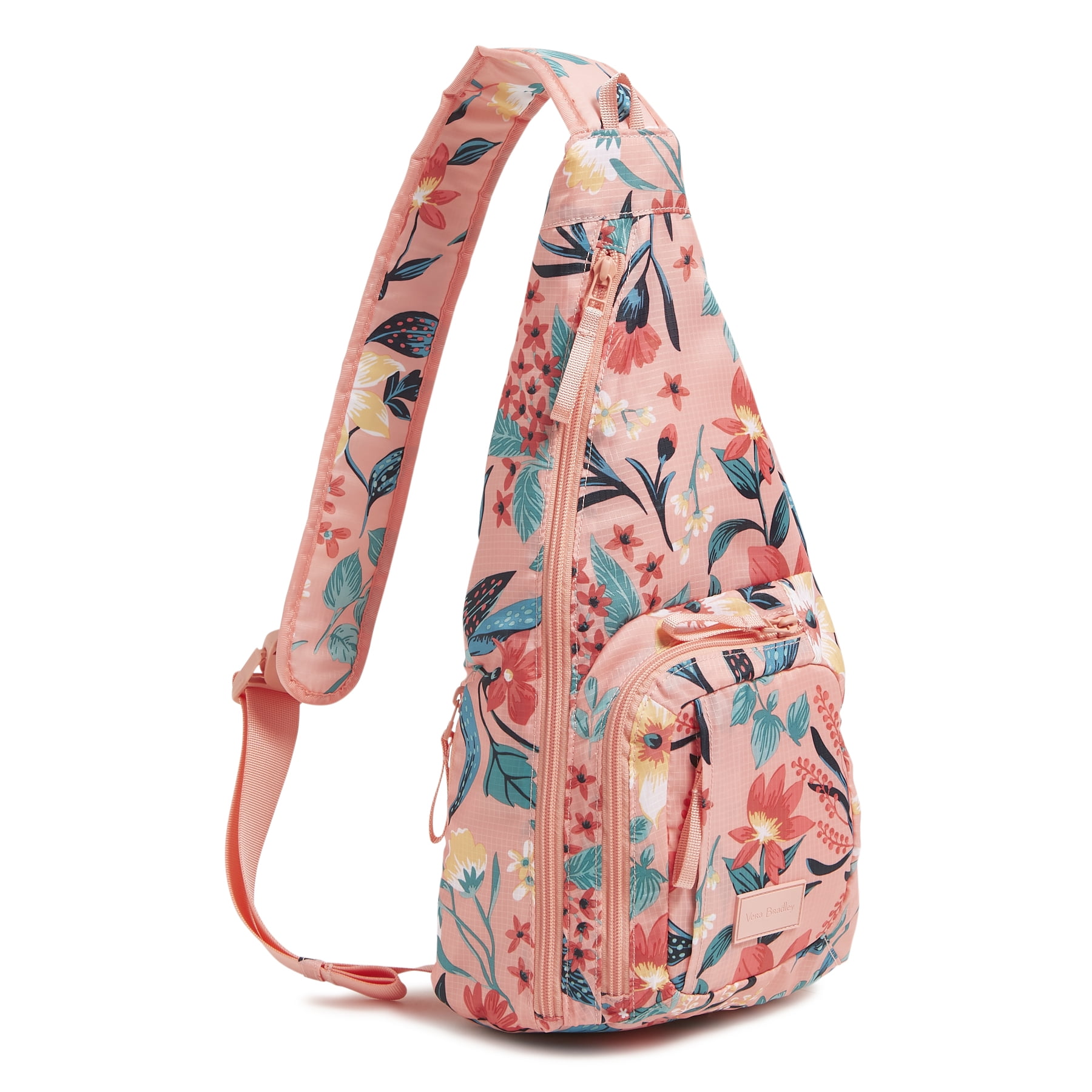 Vera Bradley Women's Ripstop Sling Backpack Flamingo Party