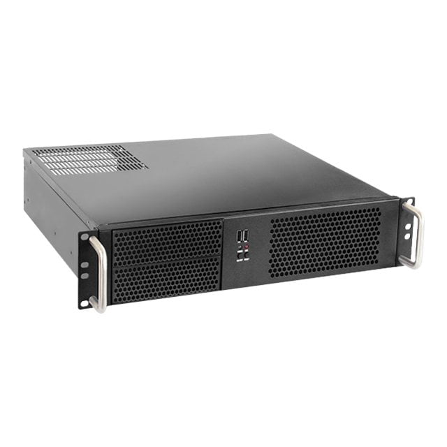iStarUSA D Value D-214-MATX - Rack-mountable - 2U - micro ATX - no power supply (PS/2) - black - USB