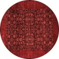thumbnail image 1 of Ahgly Company Indoor Round Persian Red Traditional Area Rugs, 5' Round, 1 of 4