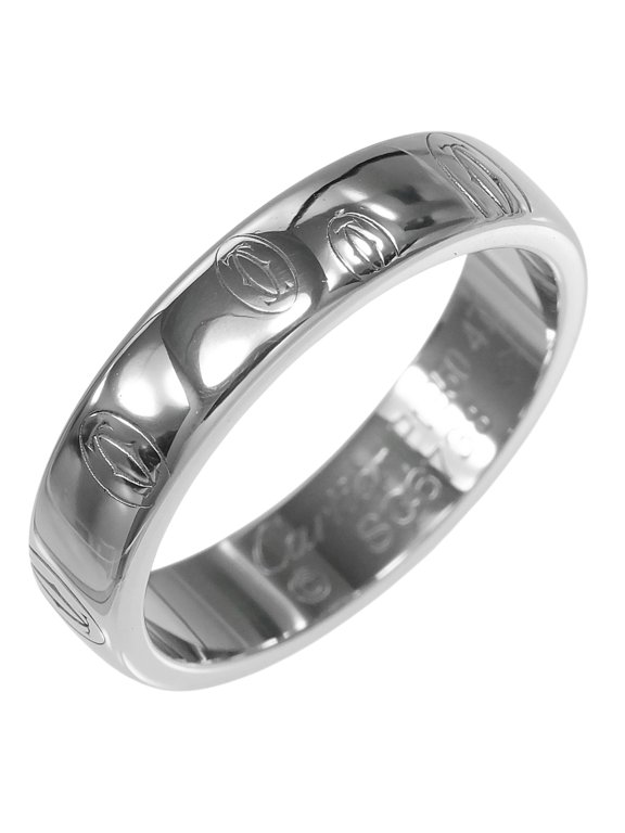 Pre-Owned Cartier Happy Birthday Ring, Size 7, Platinum 950, Approx. 5.55g