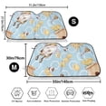 thumbnail image 3 of Uemuo Cute Gnome Bee Collects Honey Pattern Accordion Car Windshield Sun Shade, Foldable Reflective Sun Visor for Car, Reflector Windshield Sunshade-Medium, 3 of 7